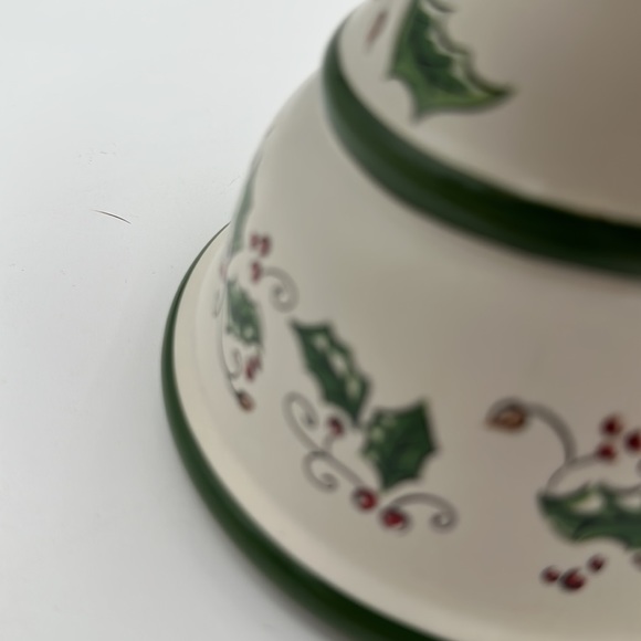 Holly Holiday Candle Holder Pillar or Taper - Picture 13 of 16